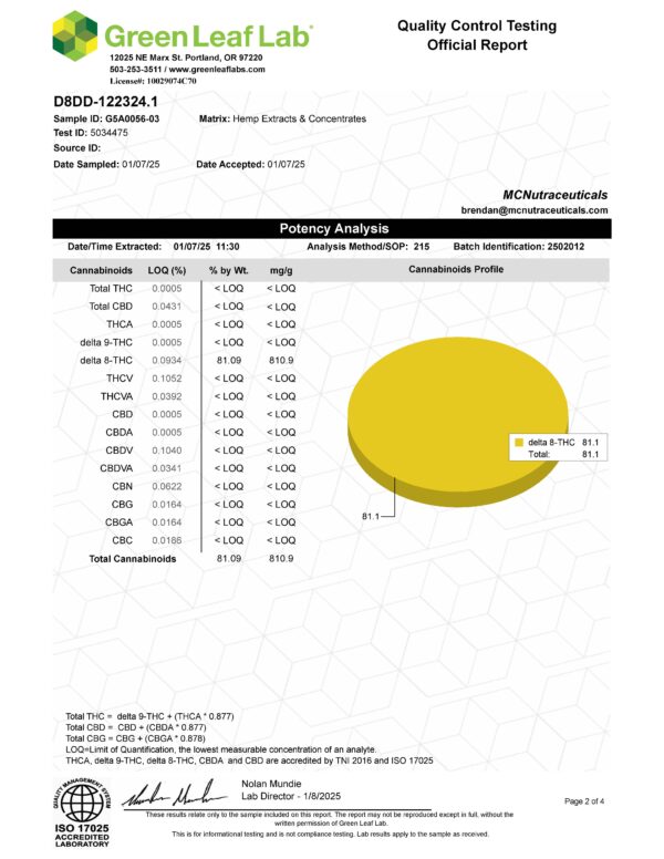 Boston Hemp Delta 8 THC Wax/Dabs - 77% Delta 8, Multiple Sizes - Image 5